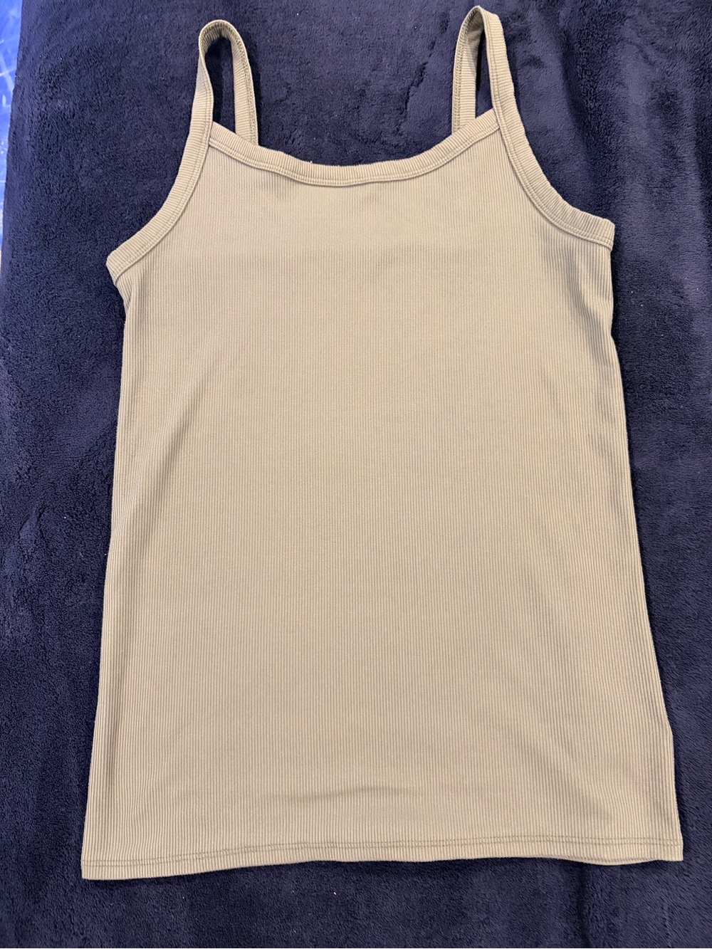 Classic Women's Ribbed Tank Top - dark green
